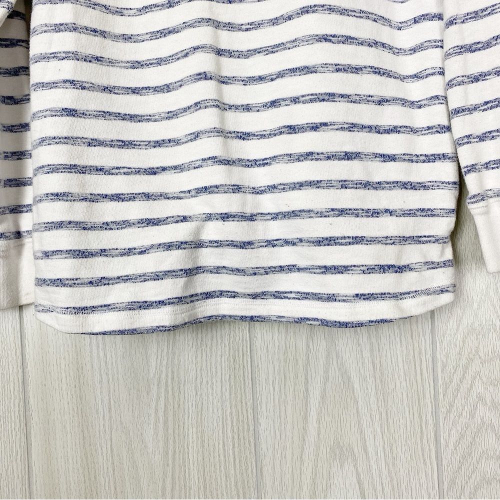 Disney White and Blue Striped Lace-Up Hoodie Sweatshirt - Picture 8 of 12